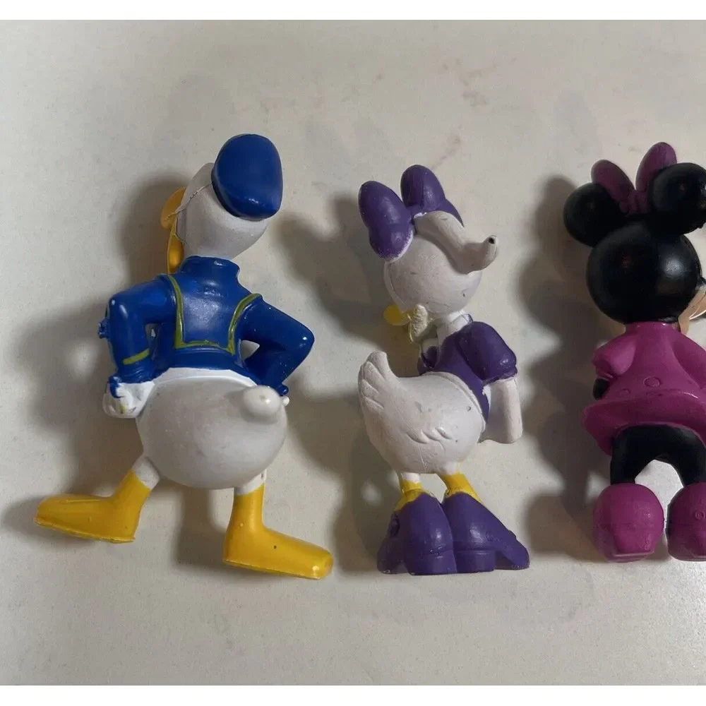 Disney Figures Mickey Minnie Donald Daisy‎ Pluto Toy Cake Topper Lot Collectible
